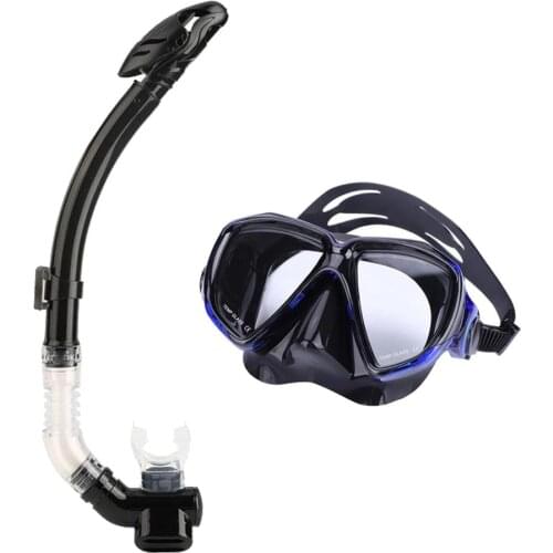 Snorkeling Diving Mask Snorkel Anti-fog Skuba Diving Snorkel Swimming Goggles Wide Vision Underwater Glasses Breath Tube