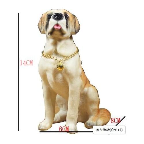 Model simulates Dog German famous dog home Living room attracts money study resin handicraft Halloween Crafts Arts decoration