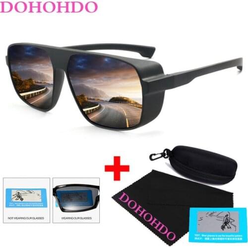 DOHOHDO New Unisex Polarized Sunglasses Vision Men Brands Design Women Driving Mirrors Male Sun Glasses For Men UV400 With Box