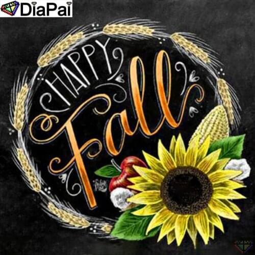 DiaPai 100% Full Square/Round Drill 5D DIY Diamond Painting "Flower text" Diamond Embroidery Cross Stitch 3D Decor A20918