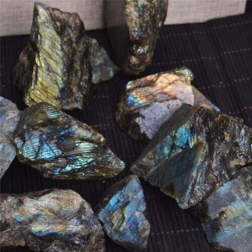 Natural raw labradorite tumbled stone rough stones quartz crystals mineral energy stone healing