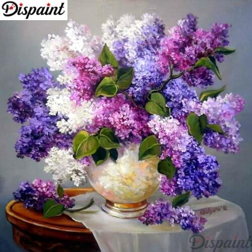 Dispaint Full Square/Round Drill 5D DIY Diamond Painting "Blooming flower" Embroidery Cross Stitch 3D Home Decor Gift A10149