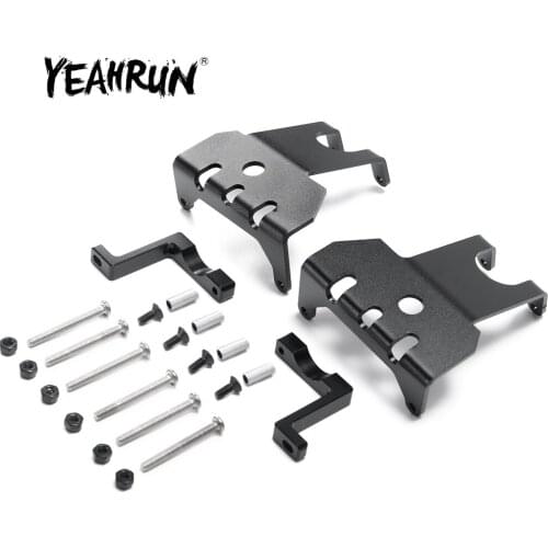 YEAHRUN Aluminum Alloy Front & Rear Axle Pumpkin Protector Armor Skid Plate for Axial Wraith 90018 RR10 1/10 RC Crawler Car Part