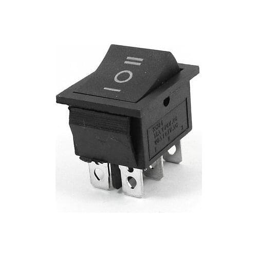 Free shipping!AC 250V/15A 125V/20A 3 Positions On/Off/On Panel Mount Rocker Switch DPDT