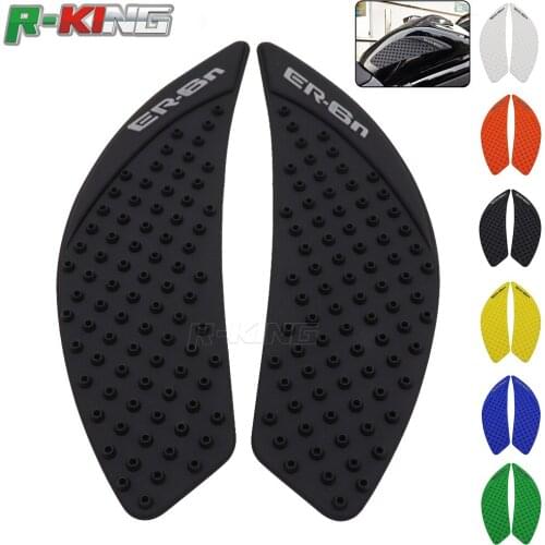 For Kawasaki ER6N ER-6N ER 6N 2006-2015 Motorcycle Protector Anti slip Tank Pad Sticker Gas Knee Grip Traction Side 3M Decal