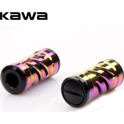 Kawa Fishing Reel Handle Knob, Rainbow Color Alloy Aluminum, Casting and Spinning Fishing Reel Rocker Accessory, Free shipping