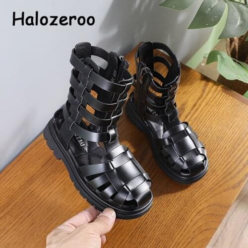 Summer Kids Gladiator Sandals Baby Girls Closed Toe Brand Shoes Children Princess Sandalias Fashion Dress Shoes Beach Sandals
