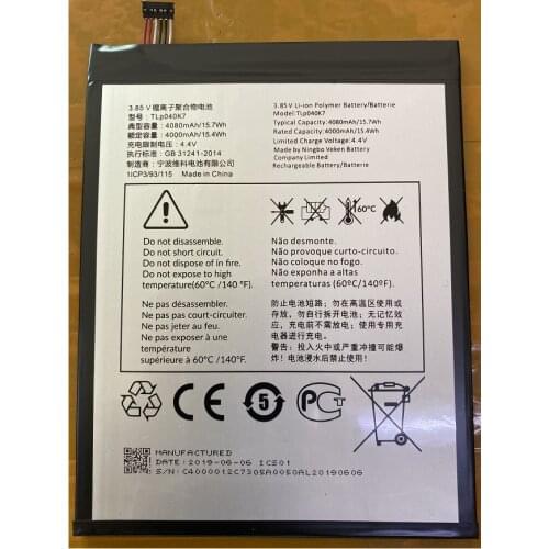 HST New Original TLp040K7 4080mAH Replacement Mobile Phone Battery For Alcatel TLp040K7+Tools
