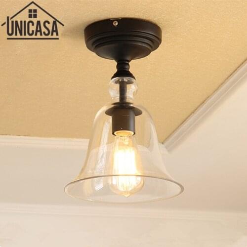 Modern Ceiling Lamp Flush Mount Lobby LED Lamp Porch Glass Pendant Lighting kitchen lights Glass clear home Art decoration