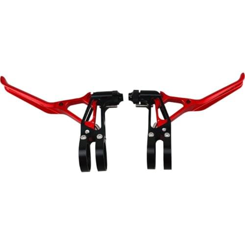 2pcs Bicycle Brake Levers Aluminum Alloy Ultra-light Bike Brake Handles V Brake Handle Lever Cycling Accessory
