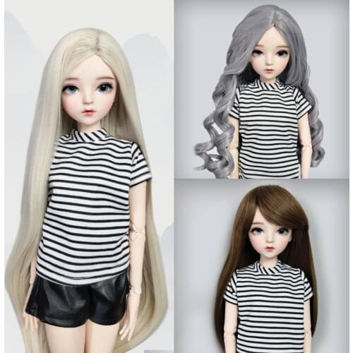 1/3 bjd doll wig cute wig girl gift handmade doll wig toy/doll accessories