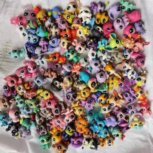 10Pcs Random Send Loose Pet Shop Toys PVC Mini Cat Kitten Puppy Action Stand Figure Toy Cosplay Dolls Model Christmas gifts