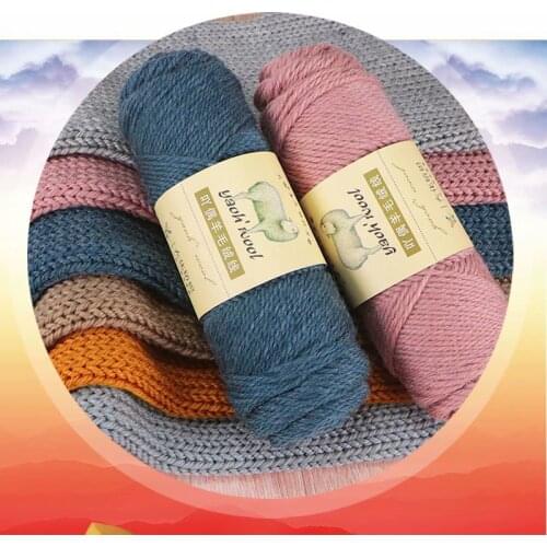 100g/ball DIY Soft Thick Wool Yarn Woolen Crochet Yarn Hand Knitting Cashmere Yarn Knitting Wool Sweater Thread
