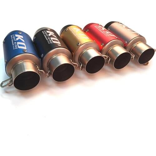 174mm Shorty Motorcycle 51mm Exhaust Tail Pipe No DB Killer Escape Universal for Dirt Bike Scooter Exhaust Tips Stainless Steel