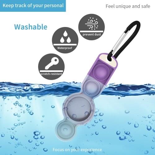 2021 Waterproof Case For AirTag Soft Silicone TPU Skin Protective Cover For AirTags tracking Keychain Anti-Lost Anti-Scratch
