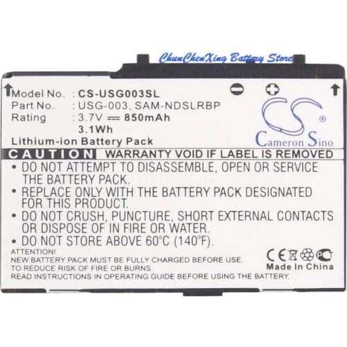 Cameron Sino 850mAh Battery C/USG-A-BP-EUR, SAM-NDSLRBP, USG-001, USG-003 for Nintendo DS, DS Lite