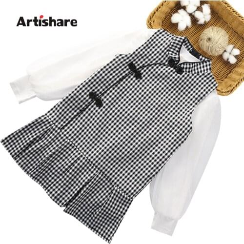 Children Clothes Blouse + Dress Girl Clothes Casual Style Tracksuit For Girl Spring Autumn Childrens Clothes