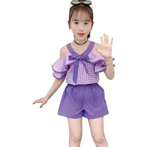 Kids Clothes Girls Ropa Girl Sets Pour Enfants Roupa Infantil Menina Roupas Infantis Conjuntos De Menina Shorts Vetement Fille