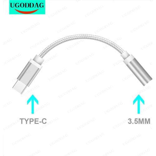 Newest USB Type C To 3.5mm Earphone Headphone Cable Adapter USB-C To 3.5mm Jack Aux Cable For Letv 2 2pro Max2 Pro 3 Xiaomi 6