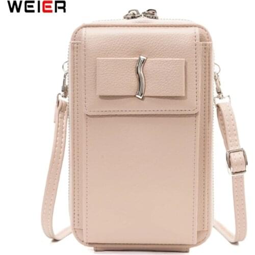 Small Fashion Crossbody Phone Bag Pu Leather Female Shoulder Purses Ladies Mini Multifunction Clutches Brand Designer Handbag
