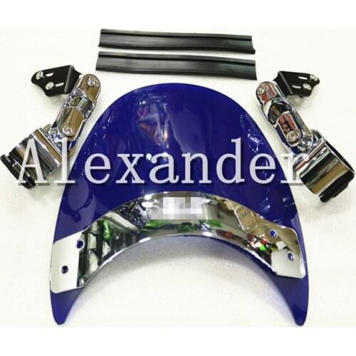 Small Windscreen Windshield For For Harley Dyna Wide Super Low Glide XL883 1200 XLH883 XLH1200 XL XLC XLH900 XLCH XLH1000 XR1000