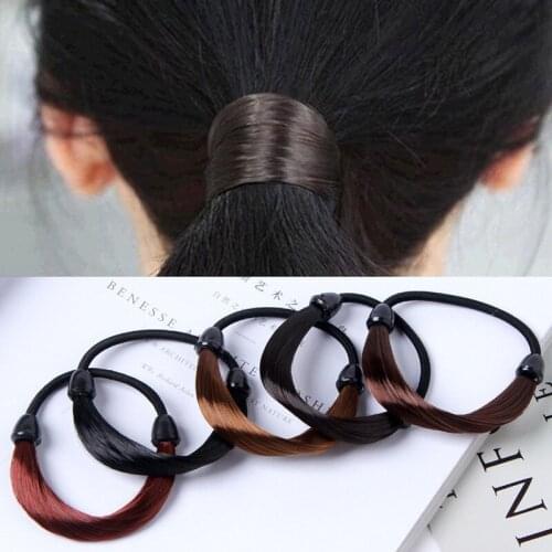 Fashion simple ladies braid wig elastic hair ring hair rope headwear hair accessories