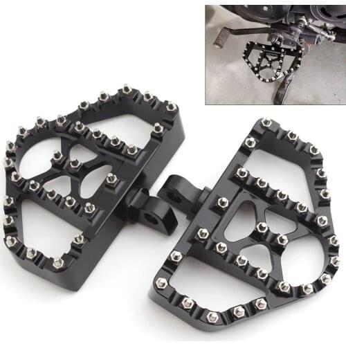 Motorcycle MX Footrests Pedals Wide Fat Foot Pegs For Harley Touring Road King Electra Glide Softail Sportster XL 1200 883