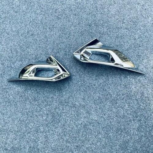 For Nissan Note 2021 2022 ABS Chrome Front Fog Light Lamp Bumper Foglight Cover Trim Frame Car Styling Molding