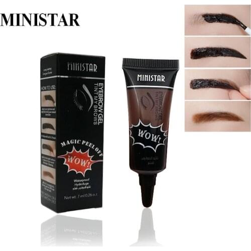 New Tear And Pull Eyebrow Dyeing Paste Waterproof Sweatproof Quick Drying Eyebrow Dyeing Glue Create 3D Eyebrow Shape Maquiagem