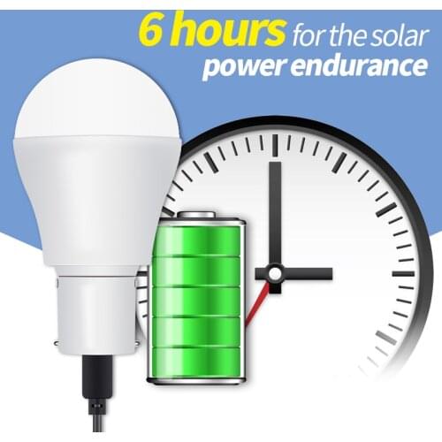 Portable LED Solar Light 15W Led Bulb Light Solar Energy Lamp 5-8V 250LM Outdoor Camping Bulb USB Rechargeable Spotlight 2835SMD