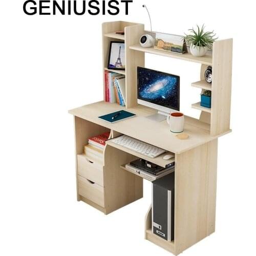 Ordinateur Portable Notebook Tavolo Bed Tray Biurko Scrivania Laptop Stand Computer Mesa Bedside Desk Table With Bookshelf