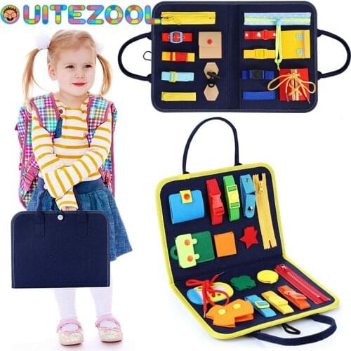 Montessori Toy fidget Essential Educational Sensory Board For Toddlers Ntelligence Development toys Child educational game