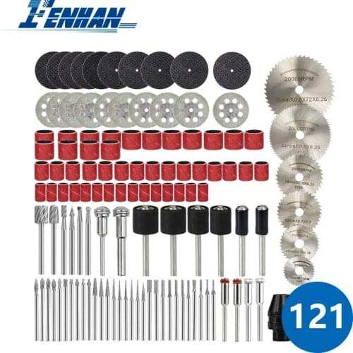 Engraver Abrasive Tools Accessories 121pcs Cutting Tool Saw Blades Mini Cutting Disc For Dremel Mini Drill Bit Cutter Power Tool