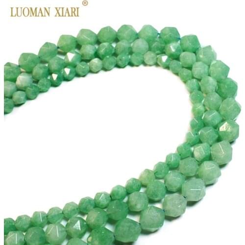Top 100% Natural Faceted Burma Jades Round Natural Stone Beads For Jewelry Making DIY Bracelet Necklace Material 6/8/10 mm