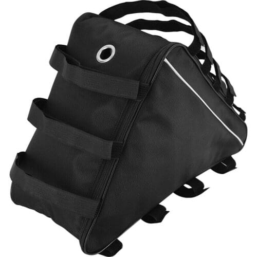 Triangle Mountain Bike Bicycle Battery Bag 38x32x32cm Storage MTB Cycling Tube Frame Front Bicycle Bike Bag Thick 18cm