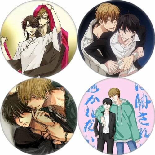 Hot Sale Anime Dakaretai Otoko TAKATO SAIJYO Natsuki Subaru Brooch Pins Breastpin Badge Cartoon Jewelry Handbag Accessories