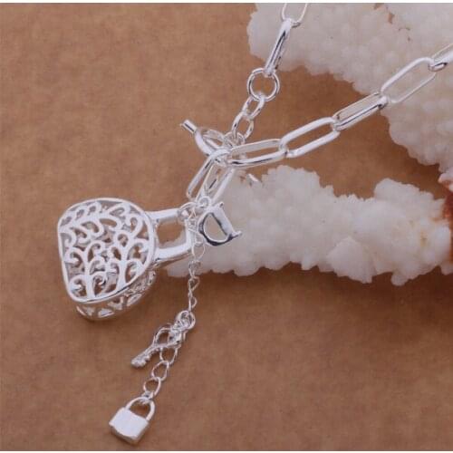 XL-AN630 Hot Wholesale Silver Color Necklaces For Women 925 Fashion Jewelry Pendant /brsakiza Desalvza