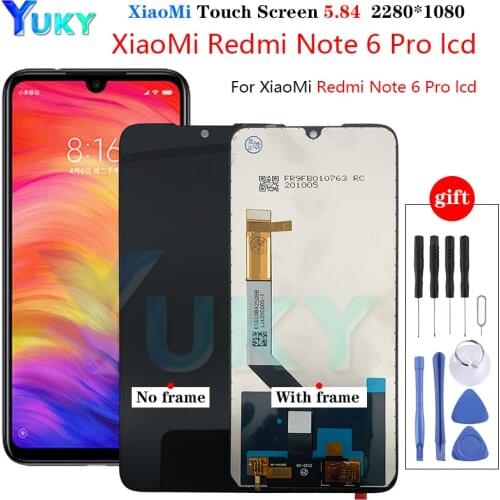 DRKITANO Display for Xiaomi Redmi Note 6 Pro LCD Display Redmi 6A Touch Screen For Xiaomi Redmi 6 Pro Display Note6 Pro Replace