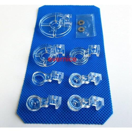 7 Pcs Free Motion Couching Echo Quilting Ruler Foot For Low Shank Sewing Machine