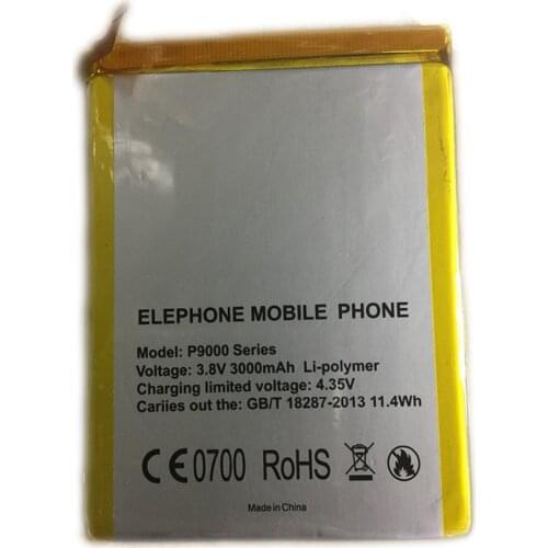 2pcs/lot Elephone P9000 Battery 3000mah Replacement Back-up for Elephone P9000 Lite