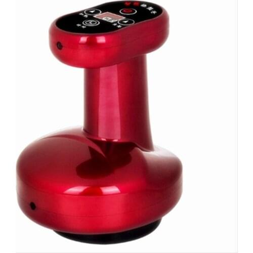 Cupping Electric Massage LCD Display Guasha Scraping EMS Body Massager Vacuum Cans Suction Cup IR Heating Fat Burner Slimming