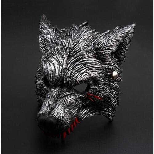 Halloween Horror Festival Wolf Masks Head Rubber Cosplay Party Mask Kids Adult Masquerade Props Scary Mask Mascaras Halloween