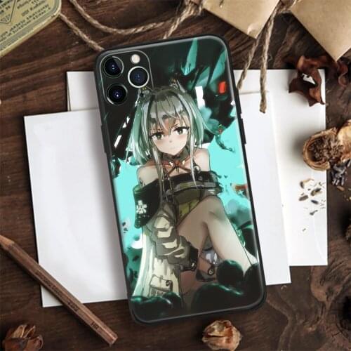 Kal'tsit Arknights Soft Silicone Glass Phone Case Cover Shell For iPhone SE 6 6s 7 8 Plus X XR XS 11 12 Mini Pro Max