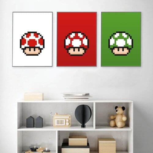 5D DIY Diamond Painting Cartoon Blue Green Red Pink White Color Mushroom Cross Stitch Kits Diamond Embroidery Home Decor