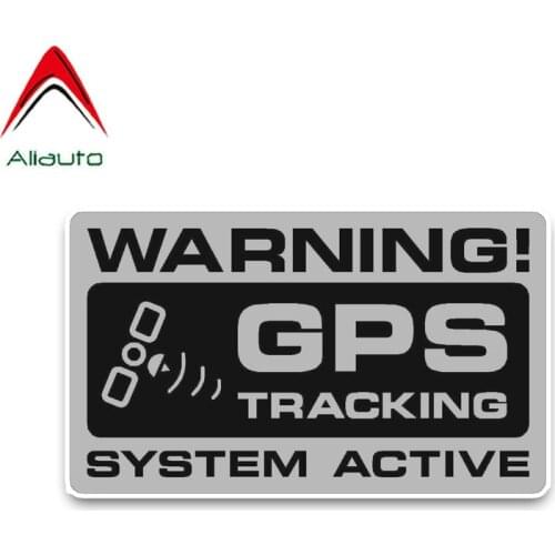 Aliauto Cover Scratch Car Sticker Noticeable Warning GPS Tracking System Active Sunscreen Waterproof Decals PVC,12cm*8cm
