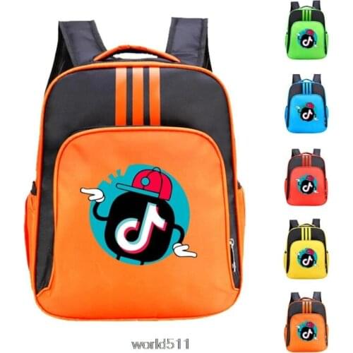 New Tik Tok Primary School Book Bags Children Lightweight Backpack mochila escolar Cartoon Printing Backpack Kids School Bag Boy