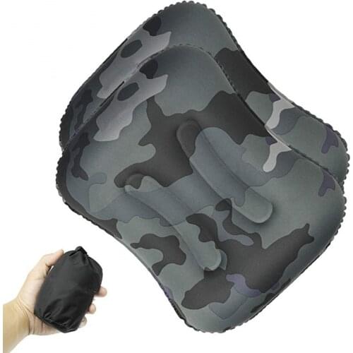Camping Pillow for Airplane Inflatable Neck Pillow Mini Travel Accessories 4 Colors Comfortable Pillows for Sleep Home Textile