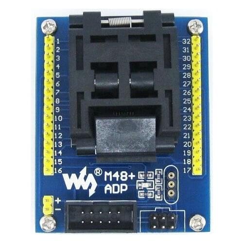 M48+ ADP Atmega8 ATmega48 ATmega88 ATmega168 mega48 mega88 TQFP32 AVR Programming Adapter Test Socket + Freeshipping