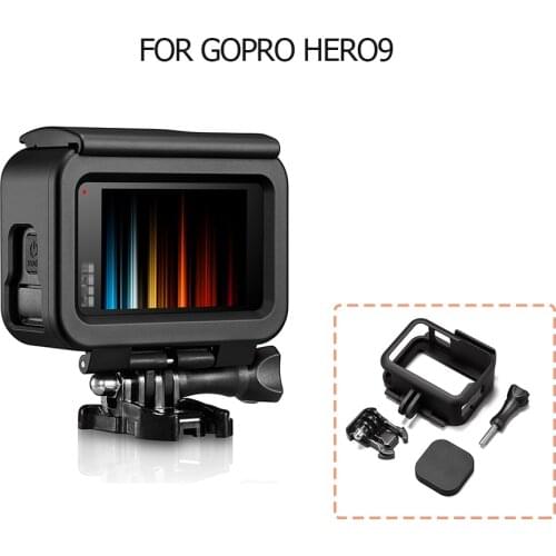 Frame Housing Case Cage Protective Shell For GoPro Hero 9 Sport Action Camera Standard Frame Shockproof Shell Border Accessories