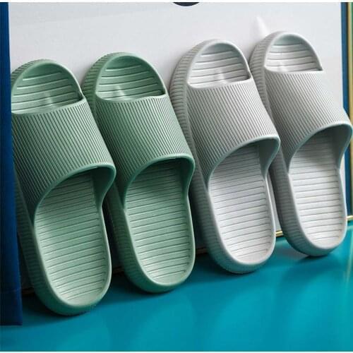 Mens Slippers Summer Fashion Non-slip Sandals Shoes Beach Slides Thick Shower Slipper Soft Sole Women Men Ladies Bathroom